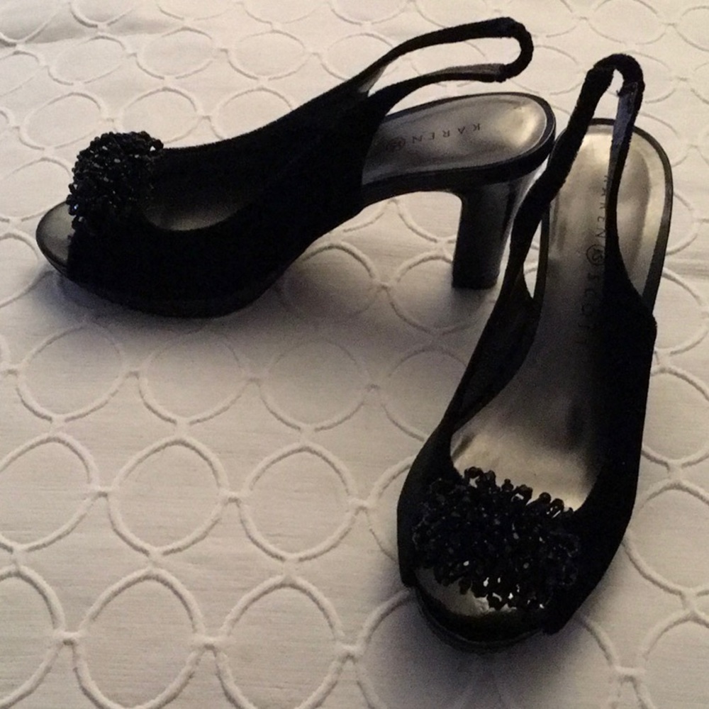 Karen Scott velvet sling backs Size 51/2